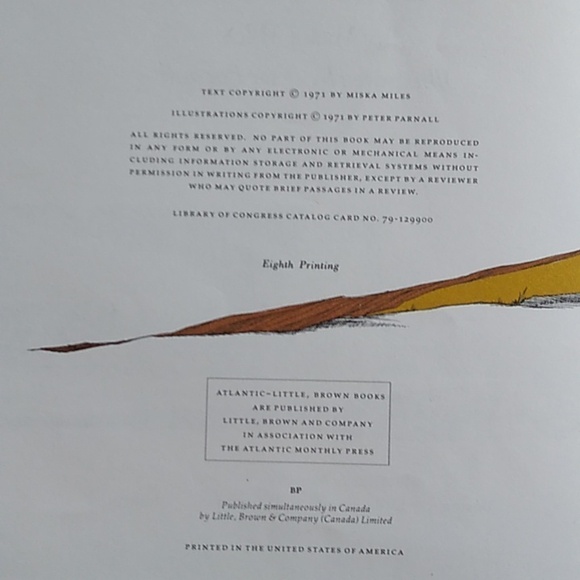 Annie Old One Miska Miles Newberry Honor Children's Vintage Picture Book Navajo - Picture 6 of 7